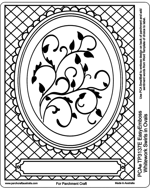 PCA EMBOSSING Parchment Templates